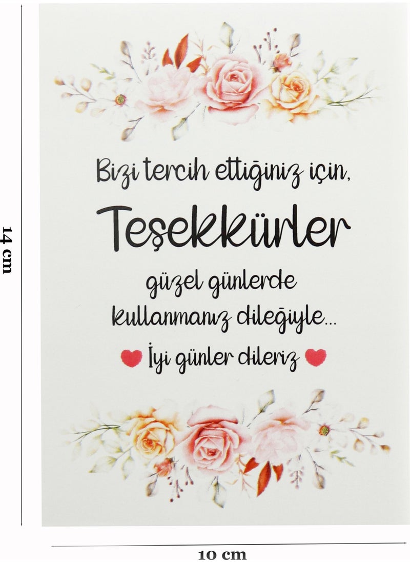 Repro Design 10 X 14 Cm Special Printed Thank You Card 10 Pieces  - Image 3