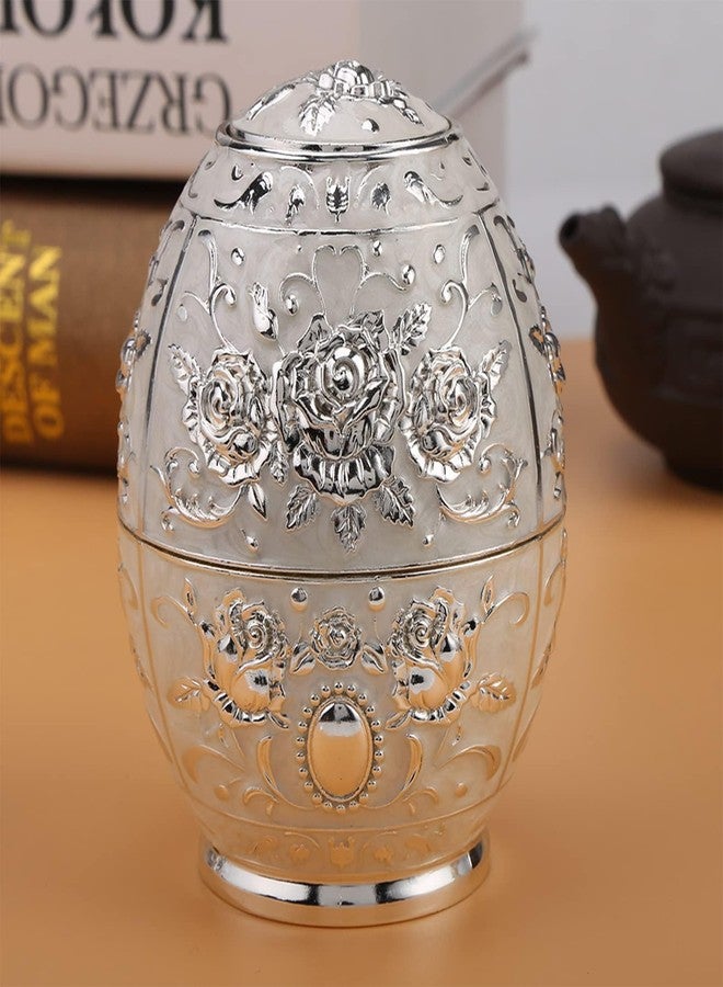 حامل أعواد أسنان أوتوماتيكي من توميدني، موزع أعواد أسنان معدني عتيق يعمل بالضغط اليدوي، مصنوع من سبائك الزنك بنقشة زهور، علبة أعواد أسنان محمولة قابلة للسحب، علبة حاوية للمنزل والمطعم، قطعة واحدة (فضي) - Image 2