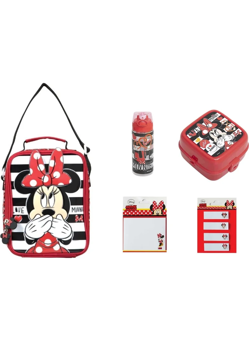 Minnie Mouse Red Lunch Box Set 5 Pieces