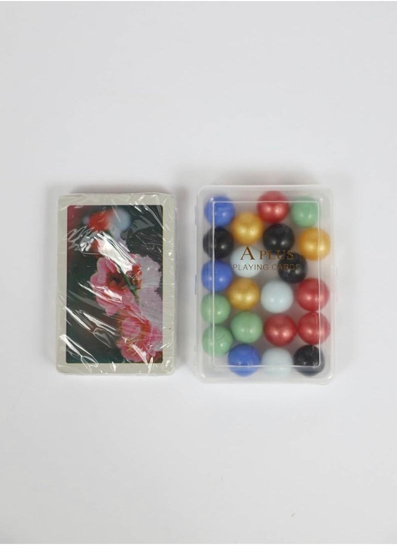 MARAH TOYS Jackaroo game accessory 6 players tusk cards with 24 luxury marbles  - Image 2