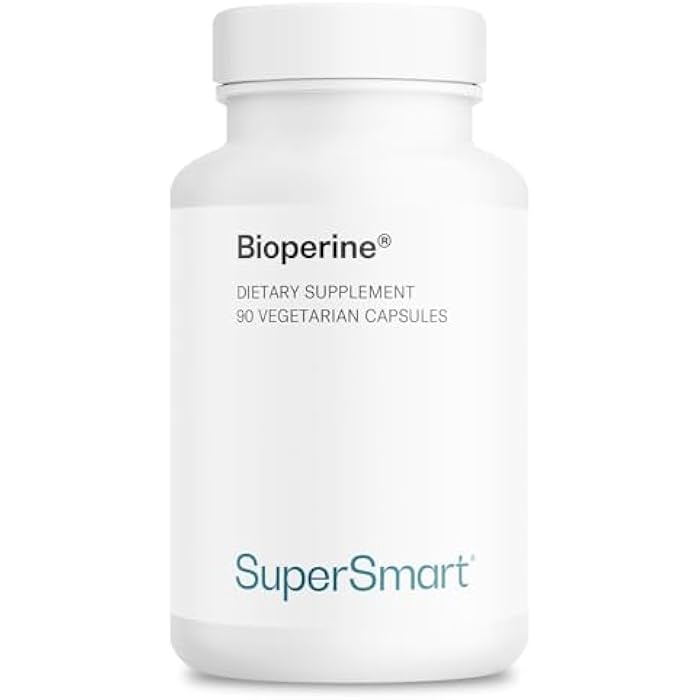 SuperSmart Bioperine 30mg per Day (95% Piperine) - Black Pepper Extract Supplement - Absorption Enhancer - Digestive Enzymes Support | Non-GMO & Gluten Free - 90 Vegetarian Capsules - Image 1