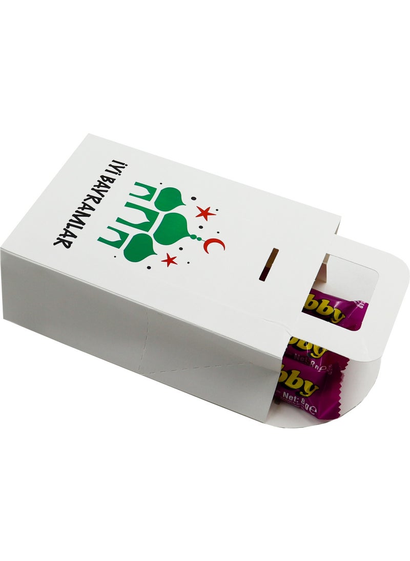 Repro Design 10 x 15 cm White 3 Pieces Happy Holidays Printed Empty Tissue Box, Candy, Pocket Money, Gift Box,  - Image 3