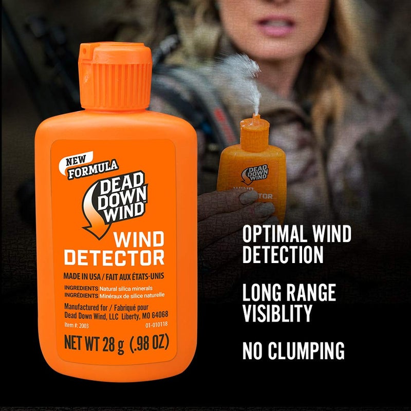 Dead Down Wind Hunting Wind Detector | Odorless Wind Direction Indicator, Longer Range Visibility, Detects Subtle Breezes, No Clumping, Mess Free Formula | Secure Squeeze Bottle | .98 Oz Orange One Size - Image 2