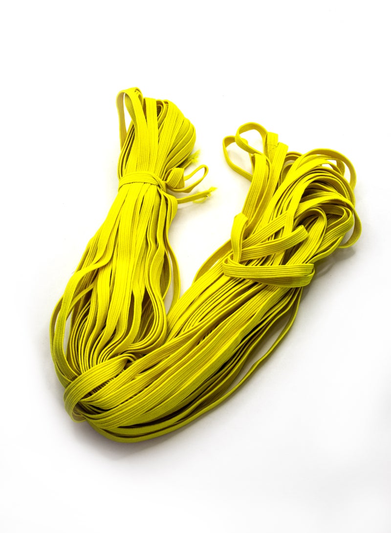 6mm Elastic Bands - 36 Yards for Sewing and Crafting (Yellow) - Image 1
