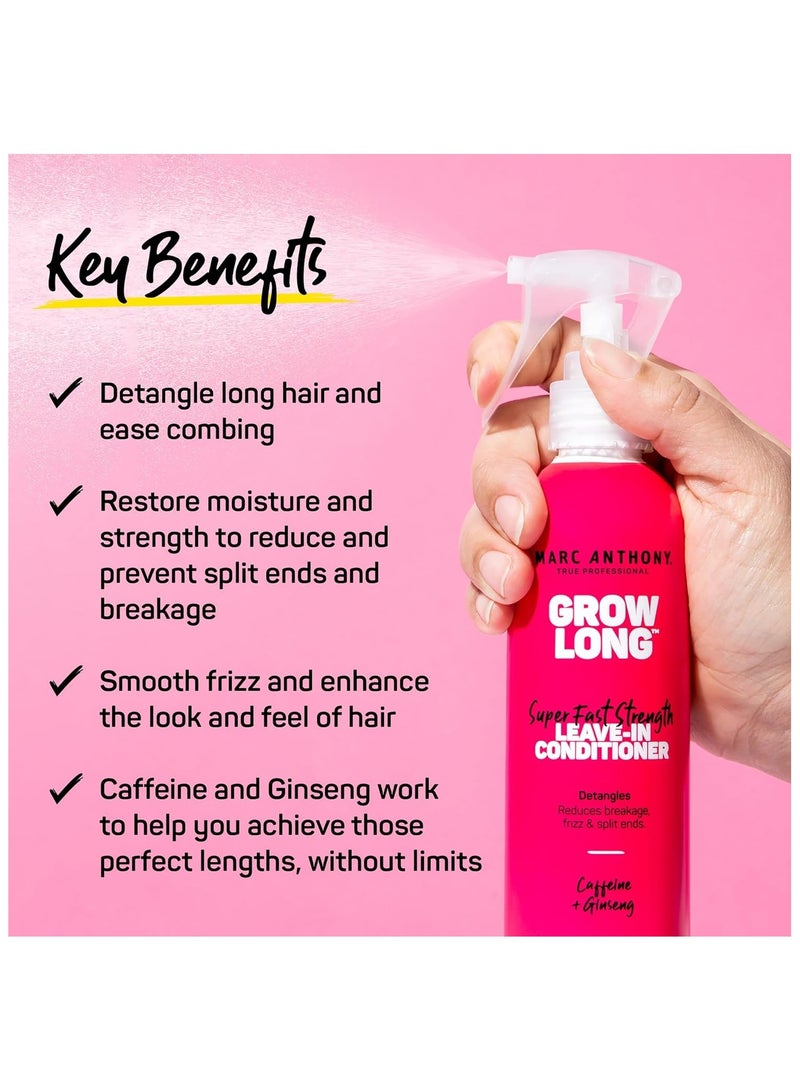 Marc Anthony Strengthening Grow Long Super Fast Strength Leave-In Conditioner 250ml — Strengthens & Protects Hair - Image 2