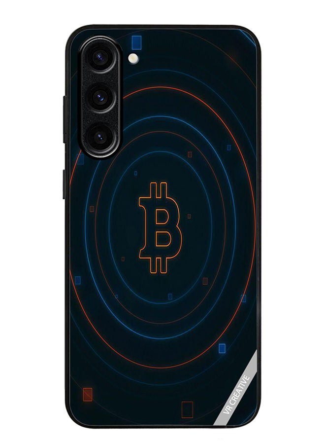 VR CREATIVE Protective Case Cover For Samsung Galaxy S23 Plus Bitcoin Design Multicolour - Image 1
