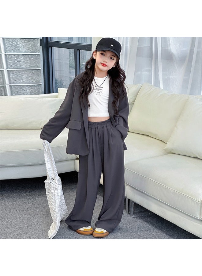 Shougu Girls' Fashionable Small Suit Set - Image 1