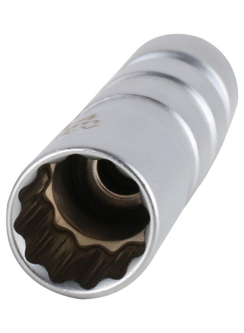 Generic 14mm&16mm （9/16"&5/8"） Magnetic Swivel Spark Plug Socket,Thin Wall 12 Points 3/8" Drive Spark Plug Socket,Car Tools,Magnetic Rotating,360-Degree Swivel,Suitable for Most Motorcycle,Car,SUV  - Image 5