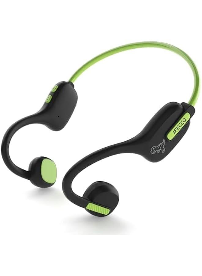 IFECCO Kids Wireless Headphones - Kids Bluetooth Air Conduction Open Ear Headphones with Mic,Ultra-Light,IPX5 Waterproof and Safer for Children Wireless Headphones,Perfect for School Travel Gifts  - Image 1