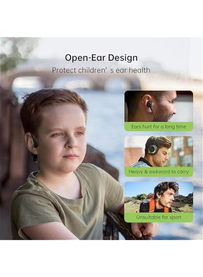 IFECCO Kids Wireless Headphones - Kids Bluetooth Air Conduction Open Ear Headphones with Mic,Ultra-Light,IPX5 Waterproof and Safer for Children Wireless Headphones,Perfect for School Travel Gifts  - Image 2