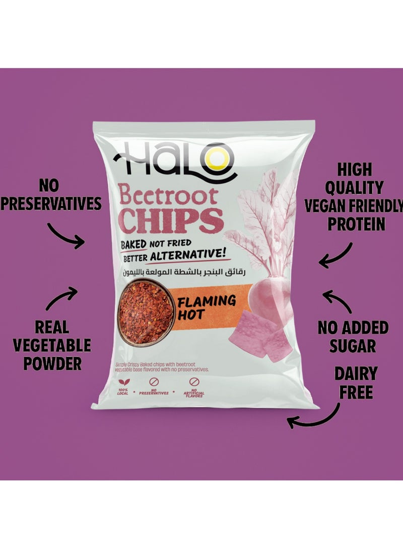 Halo Flaming Hot Baked Beetroot Chips - Image 3