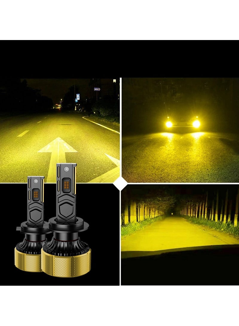 توبيز EC-100 قطعتان H11  بقدرة 200 واط – كشافات LED فائقة السطوع بقوة 20,000 لومن مع شعاع مزدوج، كن-باص ذكي، أنابيب نحاسية، ورقاقة CSP لأداء قوي في جميع الظروف الجوية - Image 2