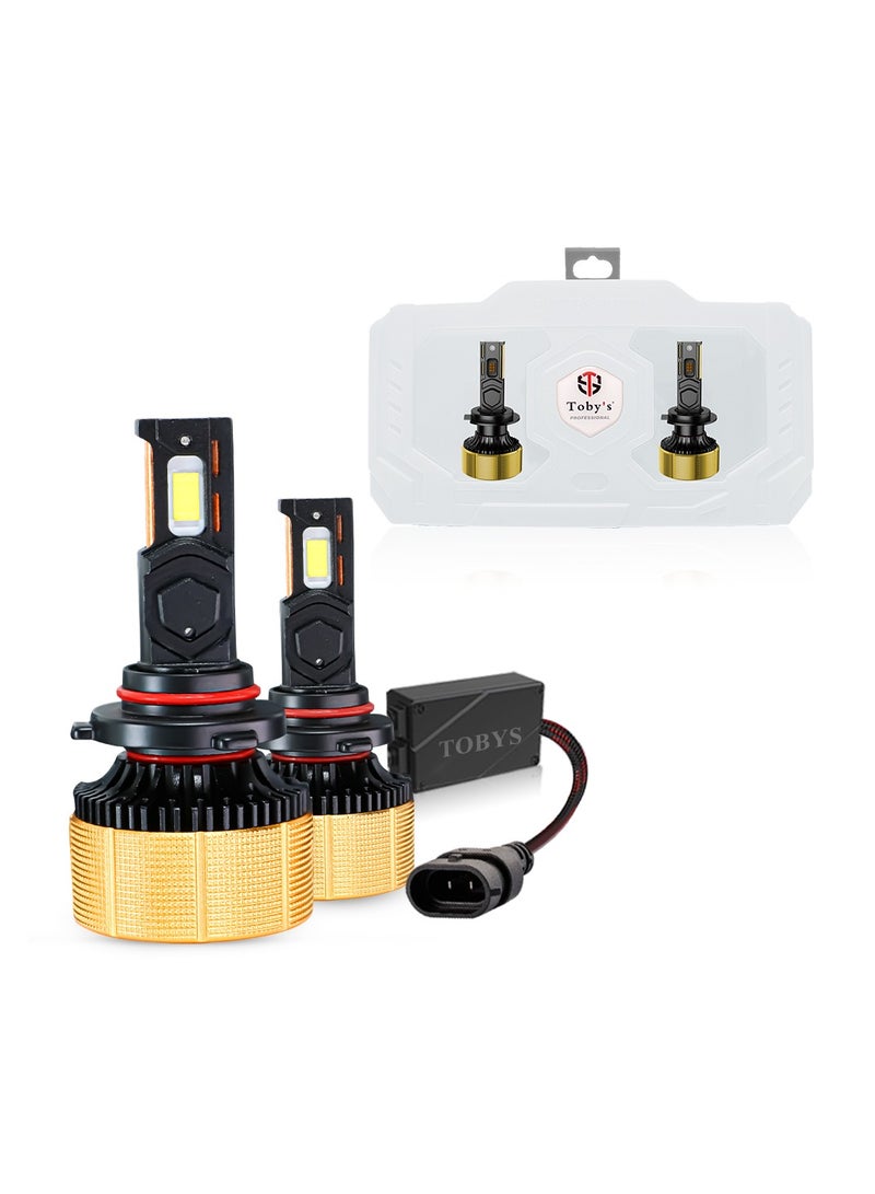 توبيز EC-100 قطعتان H11  بقدرة 200 واط – كشافات LED فائقة السطوع بقوة 20,000 لومن مع شعاع مزدوج، كن-باص ذكي، أنابيب نحاسية، ورقاقة CSP لأداء قوي في جميع الظروف الجوية - Image 1