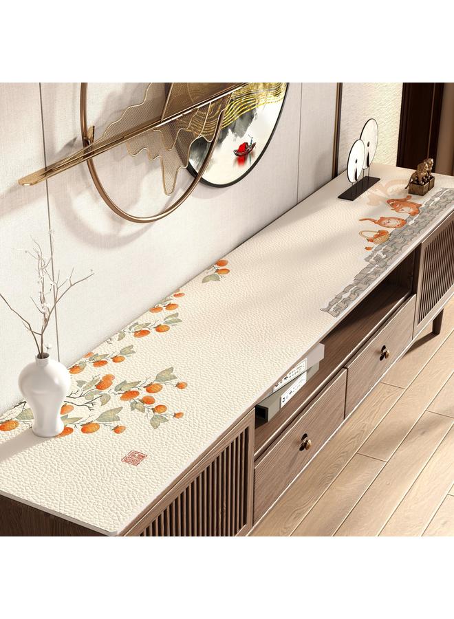 Bluejw TV Cabinet Protective Mat New Chinese Shoe Cabinet Countertop Anti-Dirty Mat Light Luxury High-Level Entrance Sideboard Dispable Tablecloth - Image 4