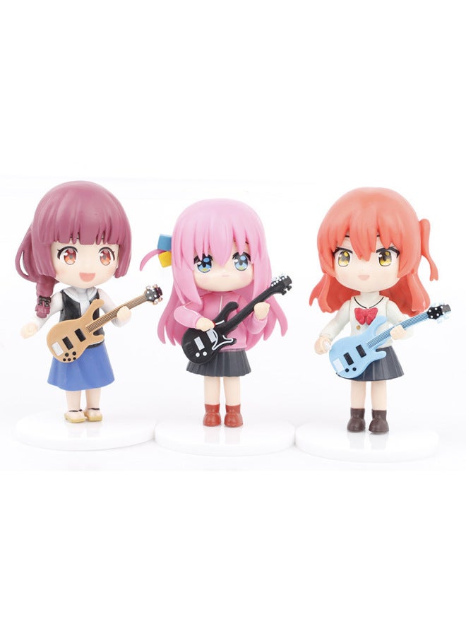 6 Lonely Rock Band Bocchi The Rock Goto Solo Doll Ornaments Gashapon Machine Doll Cake-Colour:6 Types Of Lonely Rock 10cm0.35kg  - Image 5