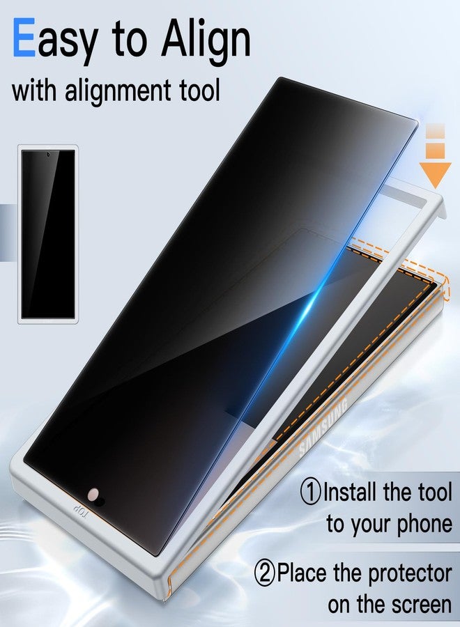 جي تيك واقي شاشة أمامي للخصوصية من JETech لهاتف سامسونج جالاكسي زد فولد 7 (إصدار 2025)، فيلم زجاجي مقوى مضاد للتجسس مع أداة تركيب سهلة، متوافق مع أغلفة الحماية، عبوة من قطعتين - Image 5