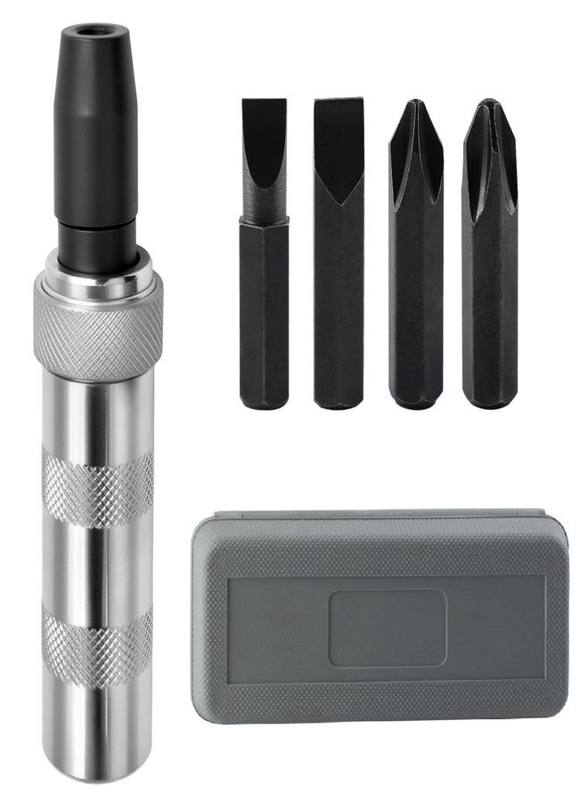 مجموعة مفكات براغي يدوية LEONTOOL مقاس 3/8 بوصة، أداة استخراج مفكات براغي يدوية قابلة للعكس، مع رؤوس مفكات براغي مشقوقة وفيليبس، لربط المثبتات/الصدئة - Image 1