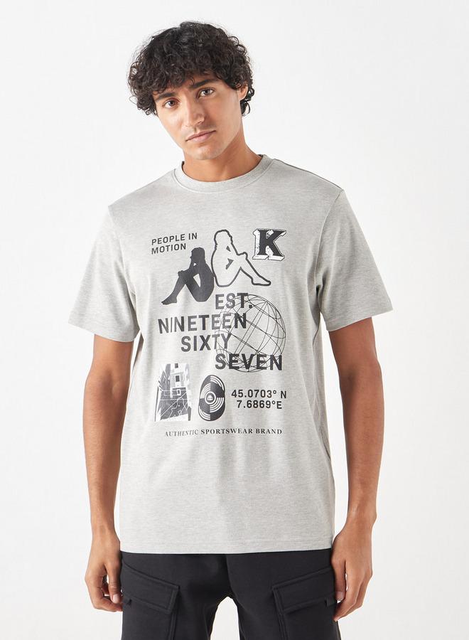 كابا تيشيرت بأكمام قصيرة وطبعات جرافيك من كابا - Image 1