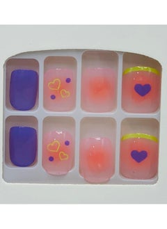Generic Elegant Artificial Nails - 12 Pieces with Double-Sided Adhesive  for a Perfect Look  - Image 4