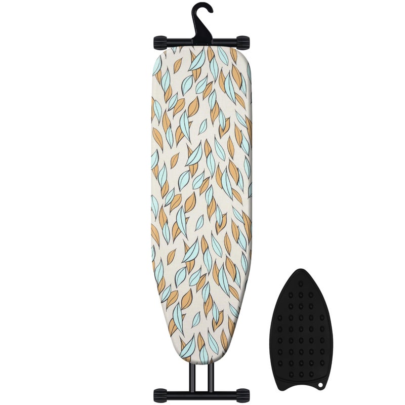 veiox Ironing Board with Heat Resistant Cover,Foldable Full Size Iron Board,Heavy Sturdy Legs,Height Adjustable,Wall Mount & Closet Hanger (13x43) - Image 1