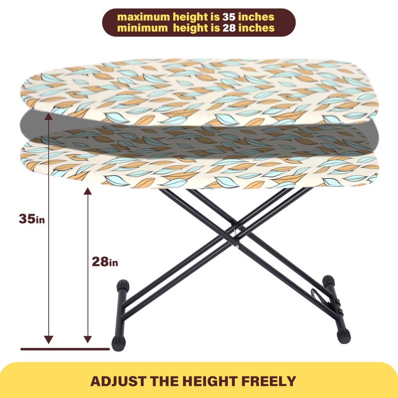 veiox Ironing Board with Heat Resistant Cover,Foldable Full Size Iron Board,Heavy Sturdy Legs,Height Adjustable,Wall Mount & Closet Hanger (13x43) - Image 5