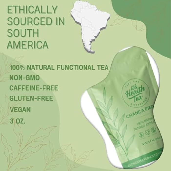 ItsHealthTea شاي شنك بييدرا - أوراقLoose مع 35 كيس شاي - تنظيف طبيعي للكلى - محطم حصوات الكلى وديتوكس المرارة من بيرو (Phyllanthus niruri) - Image 3