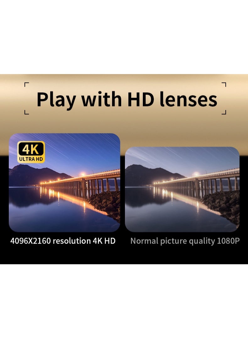 Generic 4K CCD Digital Zoom Student Camera 48MP Portable Selfie God 180 ° Flip Screen+64G SD Card Free Gift  - Image 2