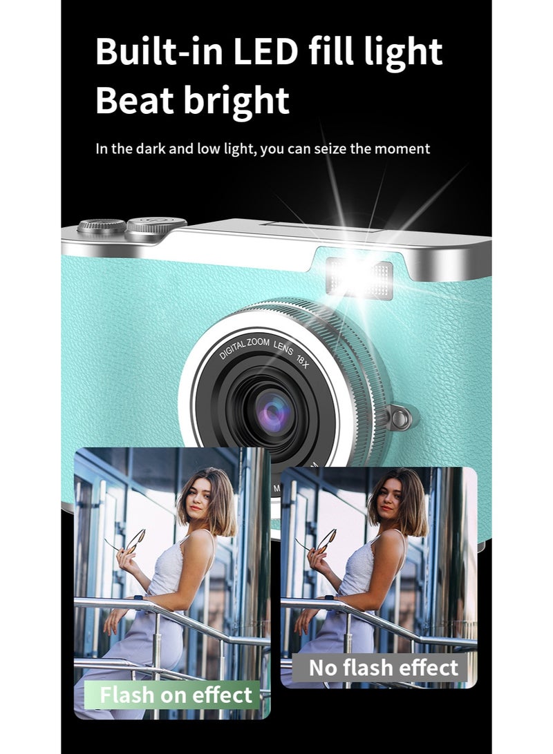 Generic 4K CCD Digital Zoom Student Camera 48MP Portable Selfie God 180 ° Flip Screen+64G SD Card Free Gift  - Image 3