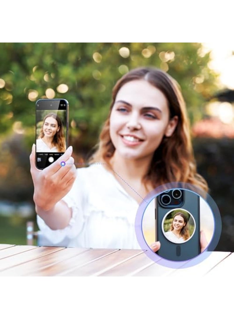 Barakah Magnetic Selfie Mirror for Back Camera, Compatible with iPhone 15/14/13/12 Series and MagSafe Cases, Universal for All Phones, Ideal for Makeup, Rear Camera Selfies, Vlogging and Streaming - Image 2