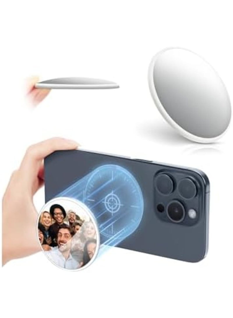 Barakah Magnetic Selfie Mirror for Back Camera, Compatible with iPhone 15/14/13/12 Series and MagSafe Cases, Universal for All Phones, Ideal for Makeup, Rear Camera Selfies, Vlogging and Streaming - Image 1