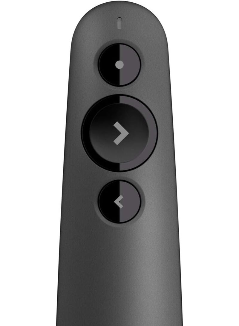 جهاز تحكم لاسلكي أصلي للعرض التقديمي – بمؤشر ليزر – بلوتوث وUSB – متوافق مع PowerPoint وKeynote وGoogle Slides - Image 1