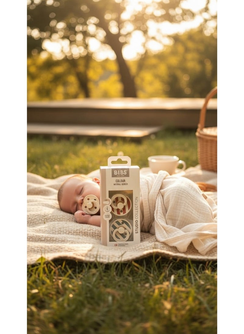بيبس لهاية BIBS بحلمة دائرية من المطاط الطبيعي للأطفال من عمر 0+ أشهر - Image 5
