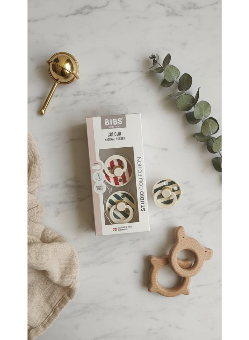 بيبس لهاية BIBS بحلمة دائرية من المطاط الطبيعي للأطفال من عمر 0+ أشهر - Image 4