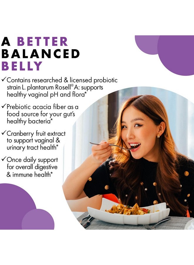 BlueBonnet Nutrition Women’s Probiotic 35 Billion CFU^ Shelf Stable - Urinary Tract, Vaginal pH, Digestive, Immune* - Prebiotic and Cranberry - Non-GMO, Free of Dairy, Gluten & Soy - 30 Servings - Image 4