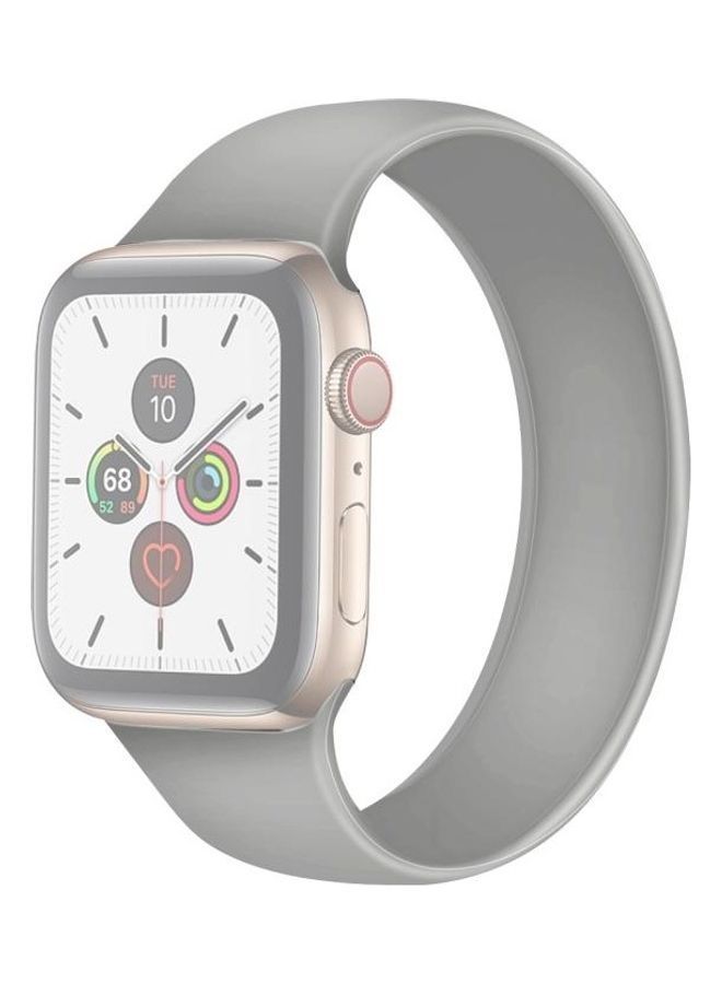 NIBEMINENT Replacement Watchband For Apple Watch Series 7 41mm/6 & Se 5 4 40mm/3 2 1 38mm Grey - Image 2
