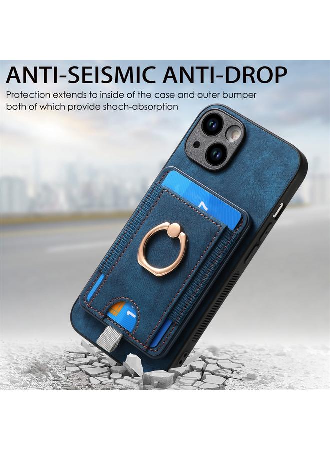 S-TOP Case For iPhone 6 Plus / 6s Plus Retro Splitable Magnetic Card Bag Leather Phone Case - Image 5