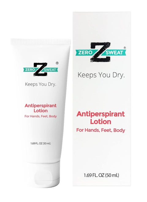 ZeroSweat Antiperspirant 20% Deodorant Lotion | Clinical Strength Hyperhidrosis Treatment - Reduces Face and Body Sweating