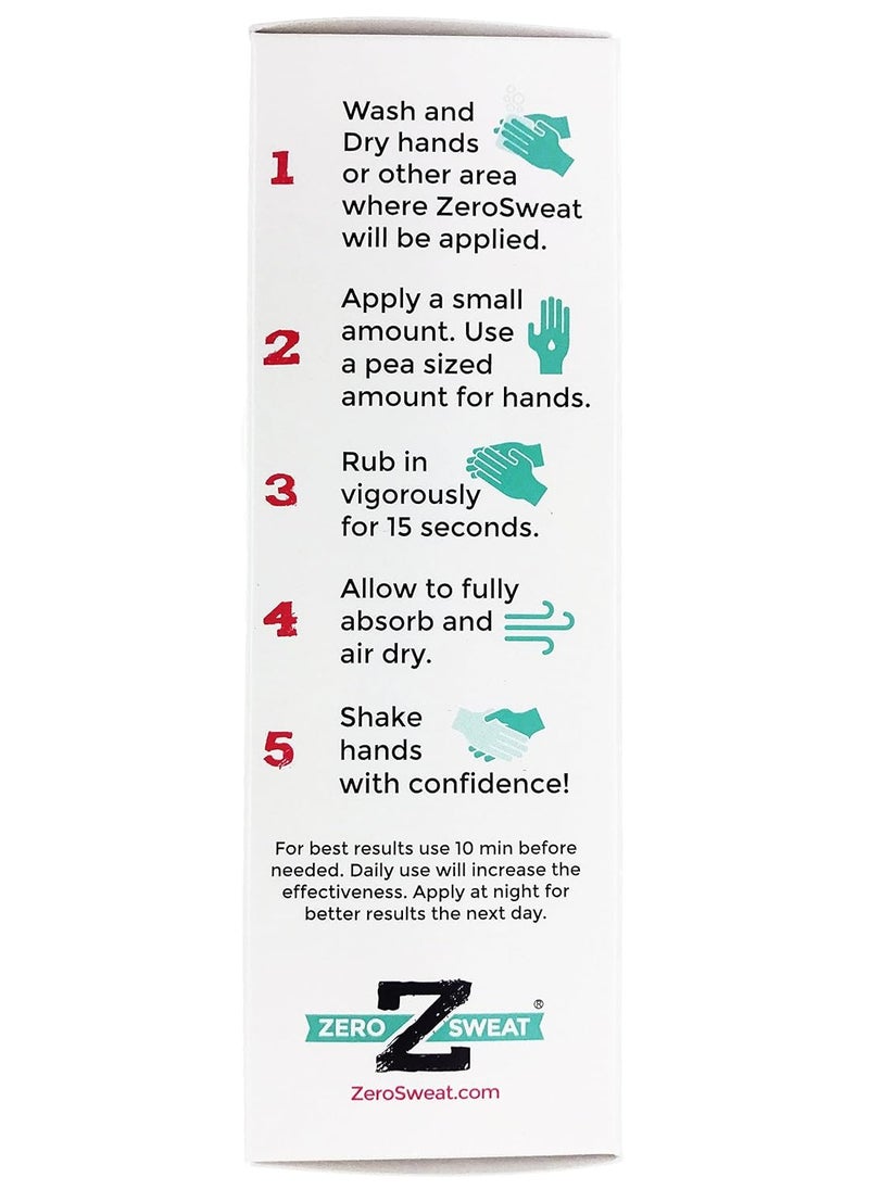 zerosweat - ZeroSweat Antiperspirant 20% Deodorant Lotion | Clinical Strength Hyperhidrosis Treatment - Reduces Face and Body Sweating - Image 1