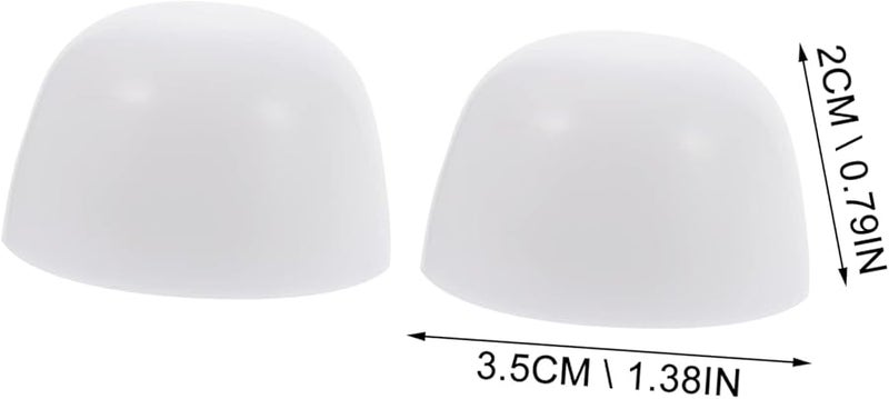 STOBOK 2 زوج من أغطية مسامير مقعد المرحاض الممدودة أغطية مبطنة باللون الأبيض ملحقات زخرفية للمنزل - Image 3