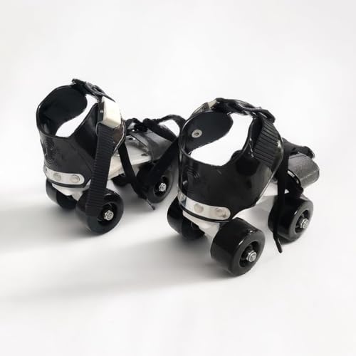 Sky Tech® Latest Designed Unisex Roller Skates for Kids Age Group 5-15 Years Adjustable 4 Wheels Inline Skating Shoes - Minimum Size 17 cm and Maximum Size 23 cm (Black) - Image 4