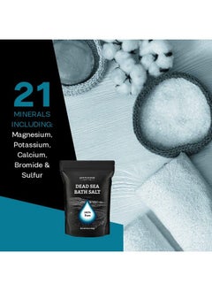 Aromasong Dead Sea Salt Bath Soak 6 Lbs Bulk Pack 100% Natural Dead Sea Salts for Soaking Relaxation and Detoxification of Skin Dead Sea Salts for Bath to Rejuvenate and Refresh  - Image 3