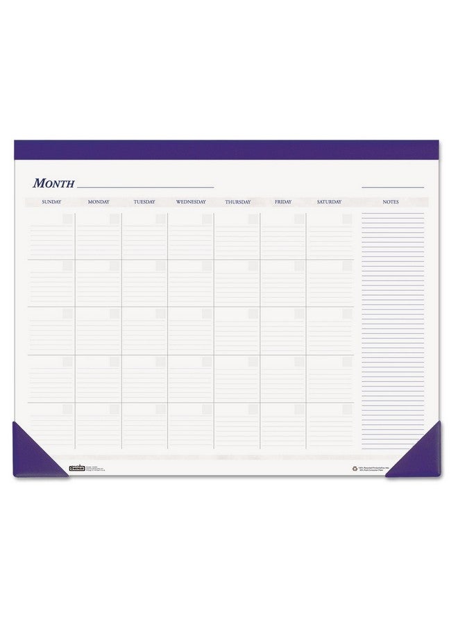 House of Doolittle Non-Dated Desk Pad Calendar, Blue, 22 x 17 Inch (HOD464) - Image 1
