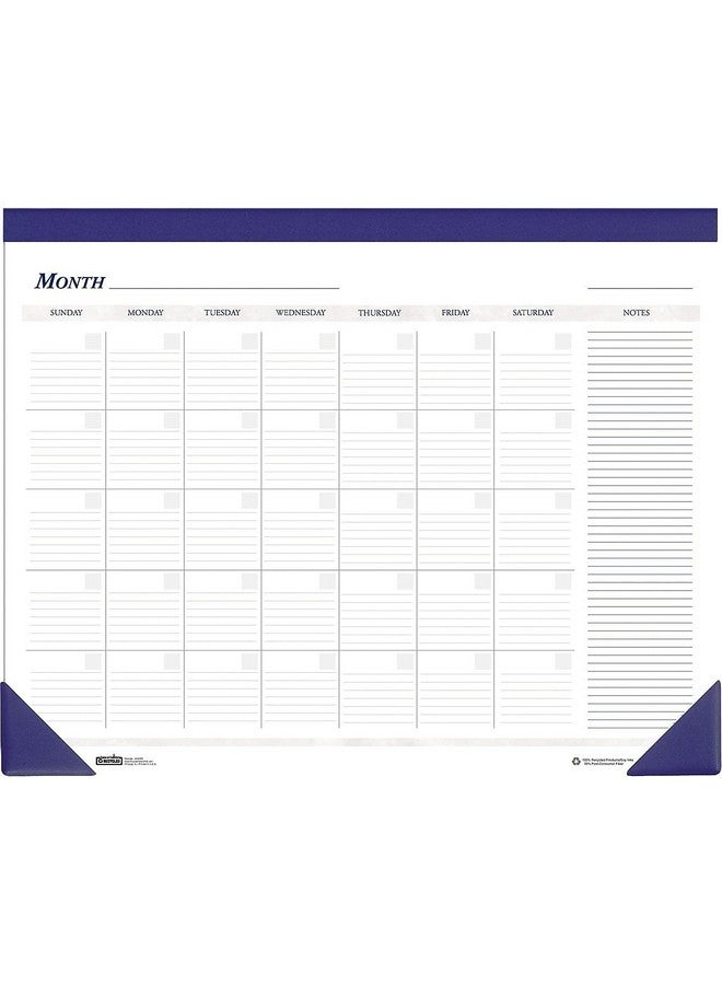 House of Doolittle Non-Dated Desk Pad Calendar, Blue, 22 x 17 Inch (HOD464) - Image 2
