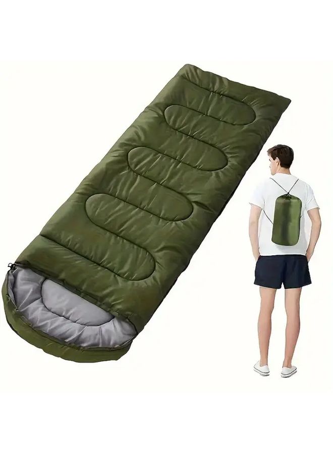 Green 700G Warm Comfortable Sleeping Bag For Home And Outdoor Use - Image 1