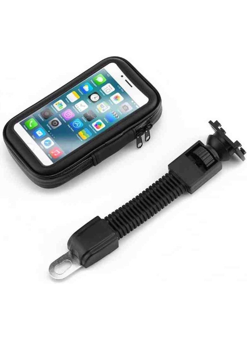 Zoli Motorcycle Touch Waterproof Zippered Phone Holder, Compatible with 5-6.7 Inch Phones  - Image 1