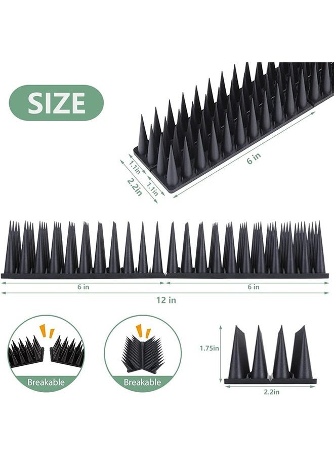 Arabest Bird Spikes, 20 Pack Bird Nails for Birds, Pigeons, Squirrels, Cats, Bird Defensive Nails for Outdoors, Keep Birds Away, Plastic Fence Nails for Railings and Roofs (Black) - Image 4