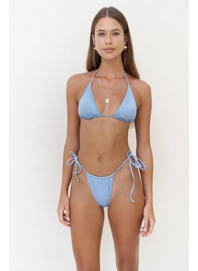 Bohemai  Cahya Laced Triangle Blue Bikini Top. for Women | Best Price UAE