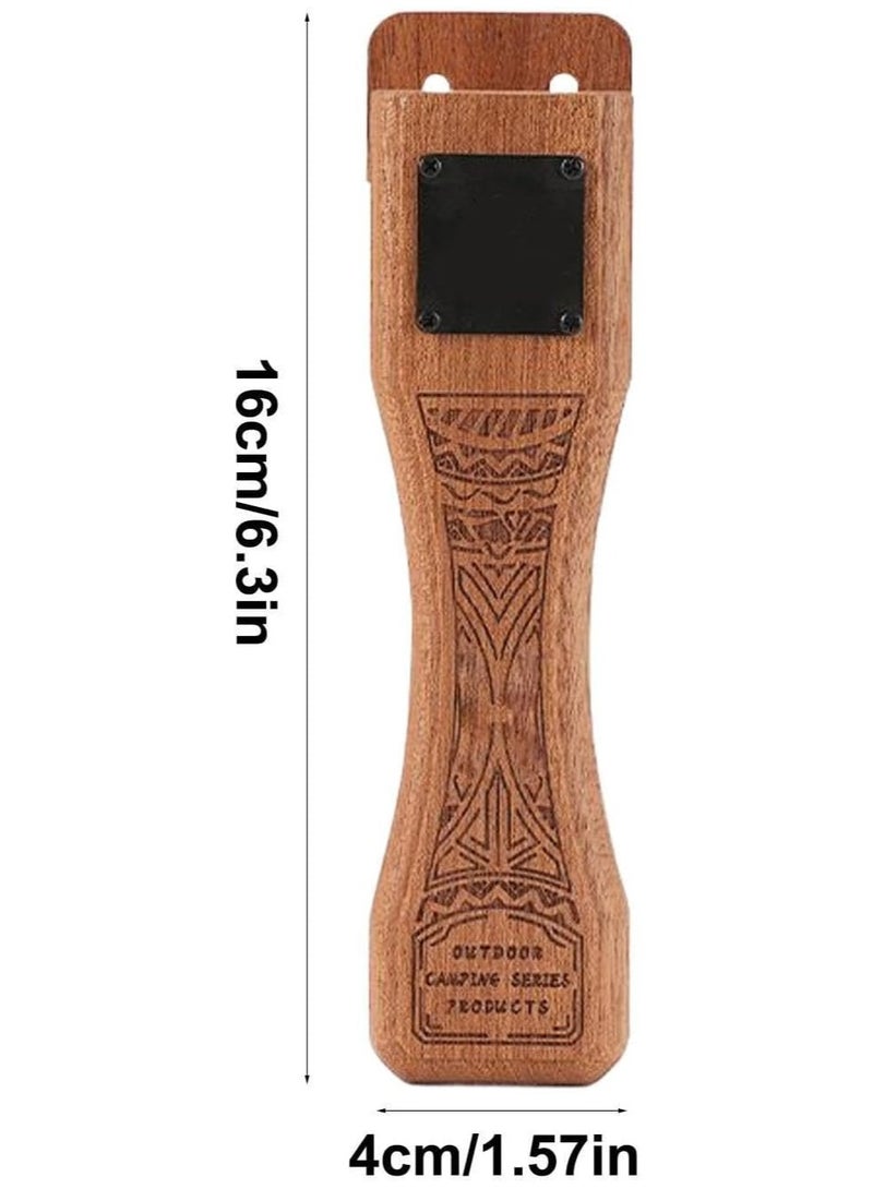 CMGTYYD. مقبض مقبض مقاوم للحرارة مع إكسسوارات طبخ آمنة قابلة للتعديل مع مقبض خشبي قابل للإزالة ، للطهي في الأماكن الداخلية والخارجية ، والشواء والقلي دائمًا وتتوافق مع التصميم المعدني - Image 5