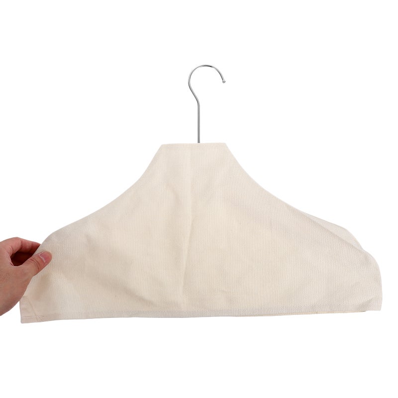 1 Set Non- Hanger And Cover For Clothes Shop Fabric Protector Suit Hanger Cover Hanger Fabric Cover Clothes Shop Hanger Fabric - Image 3