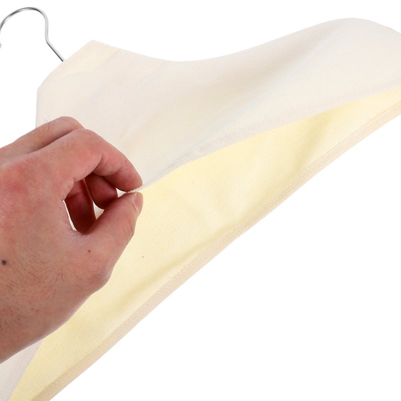 1 Set Non- Hanger And Cover For Clothes Shop Fabric Protector Suit Hanger Cover Hanger Fabric Cover Clothes Shop Hanger Fabric - Image 2
